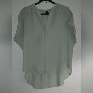 Versona Sage Green Sheer Blouse